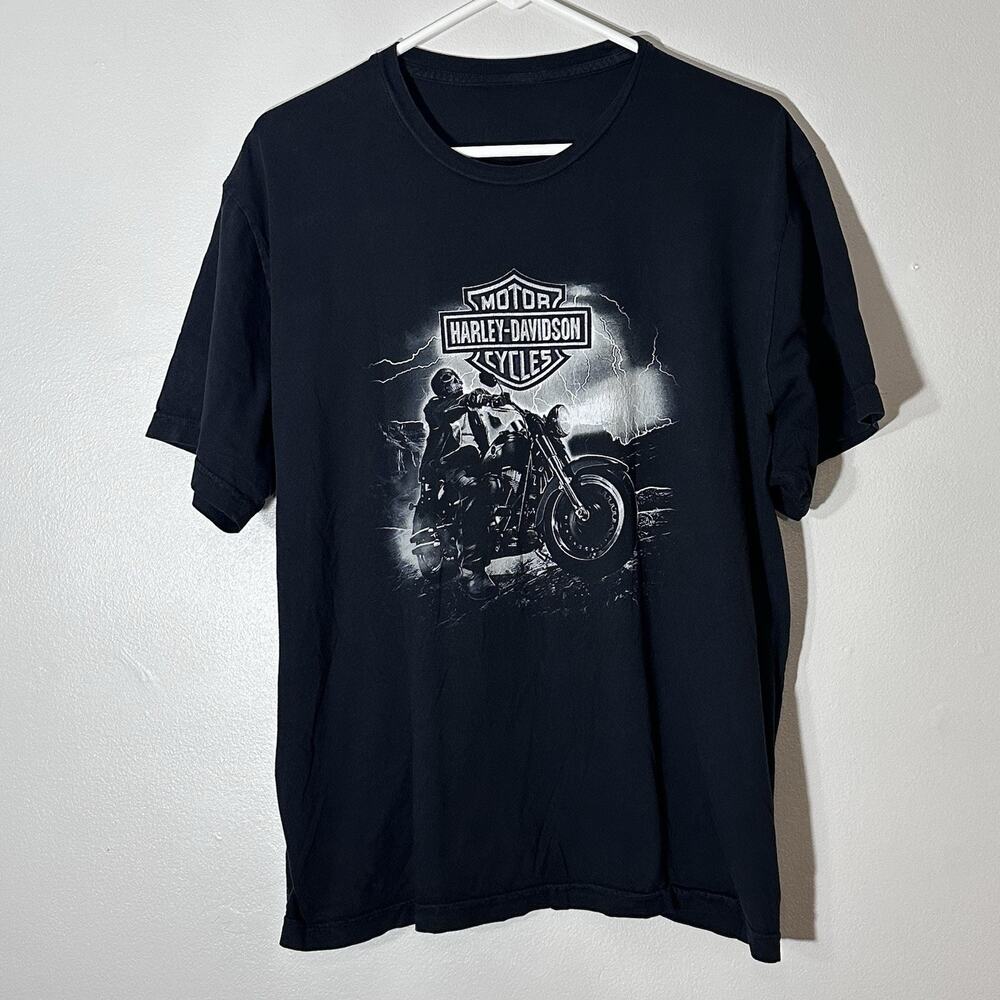 Men’s XL Harley Davidson Black T Shirt Cozumel Mexico Biker